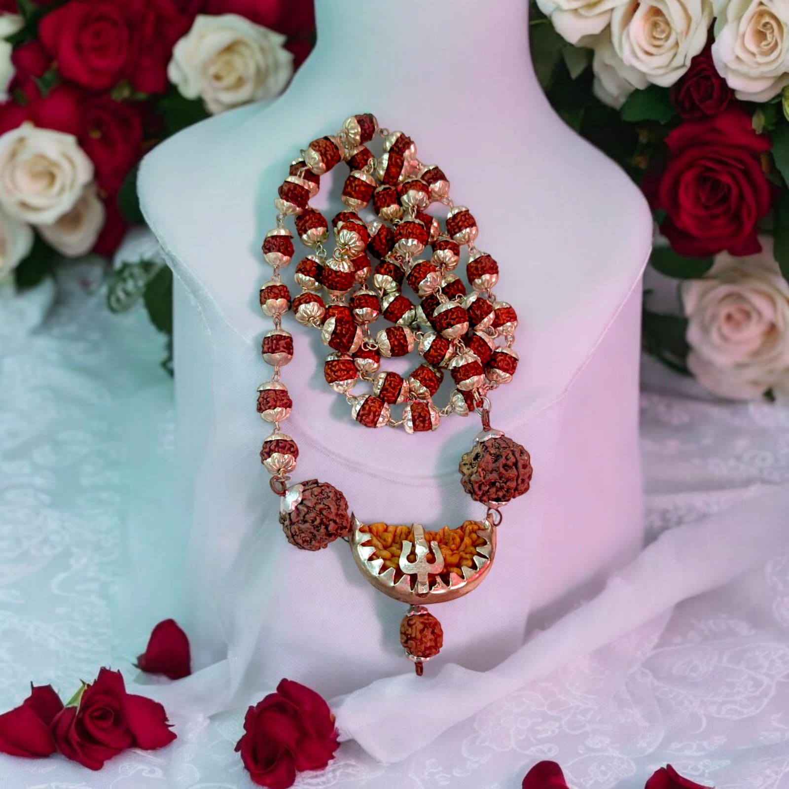 1 Mukhi Rudraksha Mala with a capped design | Timeshopee