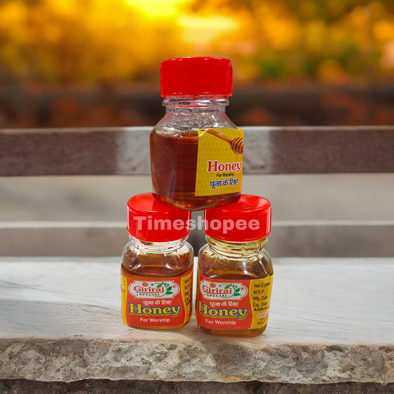25-gram pack of natural honey (Shahad) for religious worship and pooja rituals, sold by Timeshopee.