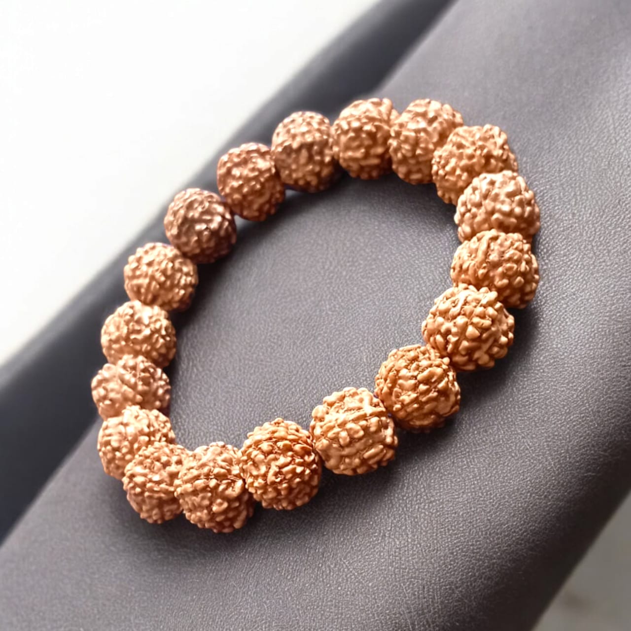 6 Mukhi Rudraksha Bracelet - Stretchable Lab Certified Bracelet for Confidence and Protection by Timeshopee
