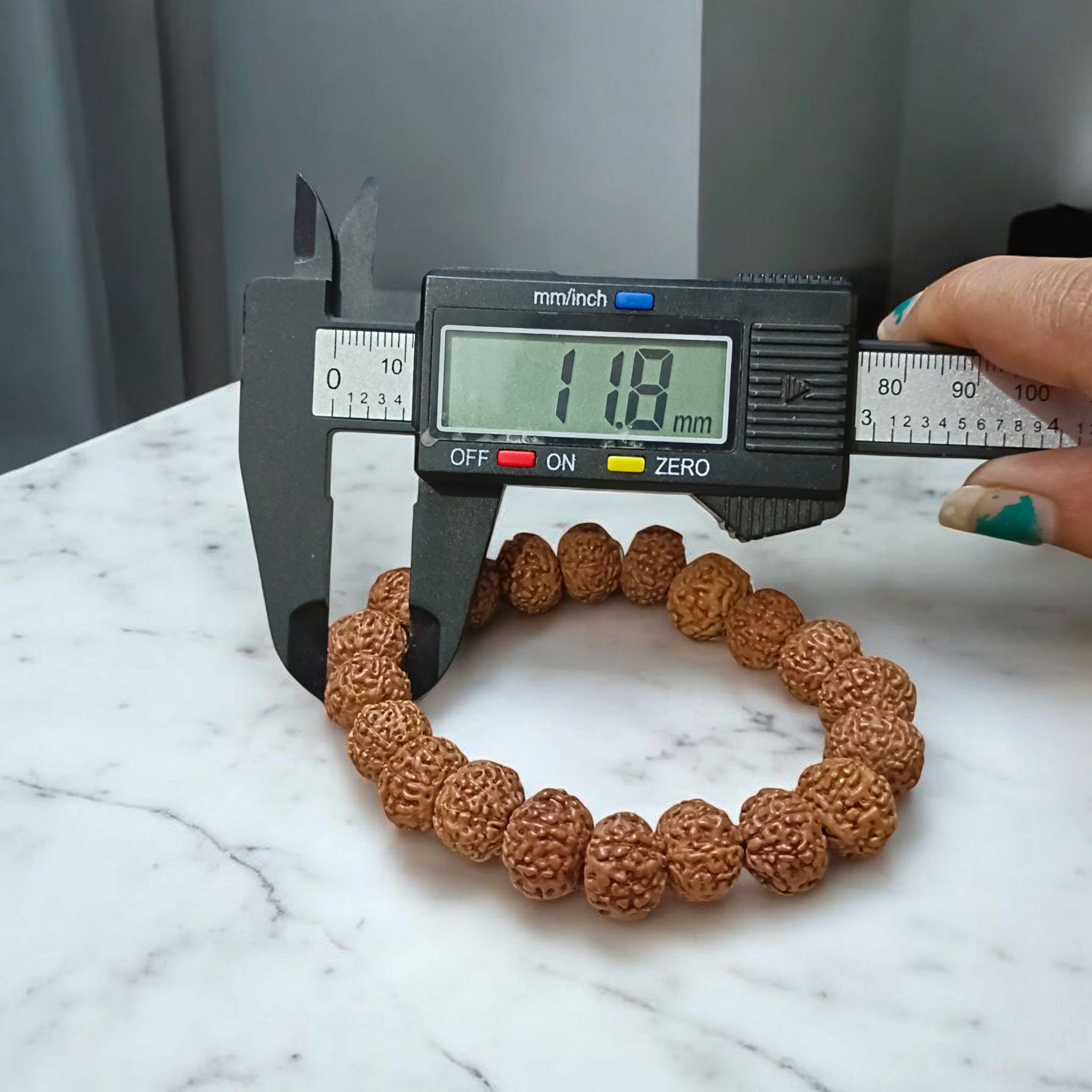 8 Mukhi Rudraksha Bracelet - Stretchable Lab Certified Bracelet for Removing Obstacles and Success by Timeshopee