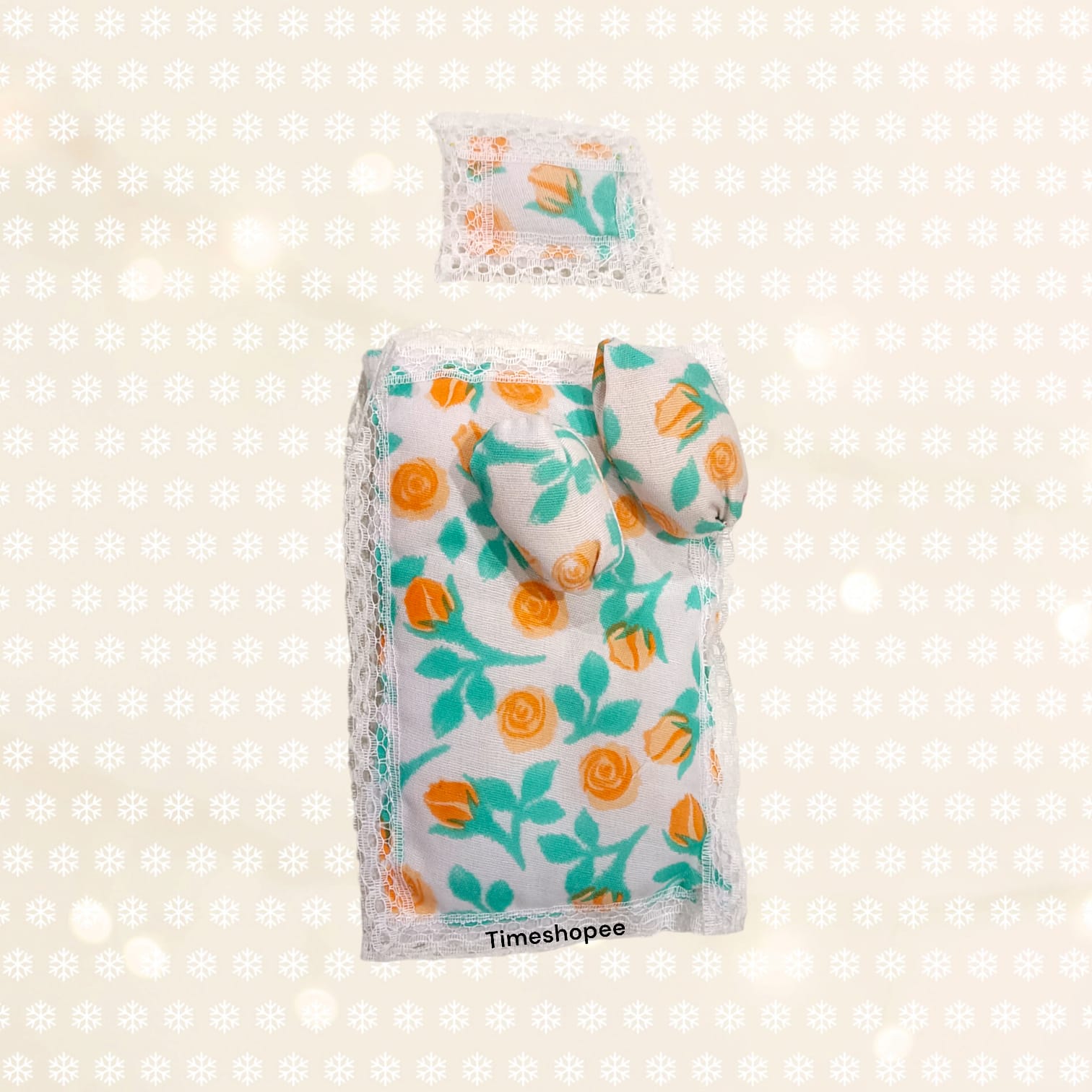 A colorful set of 5 cushioned gaddi pillows in different colors, perfect for Laddu Gopal idols of size 0-3, offering comfort and style in pooja settings.