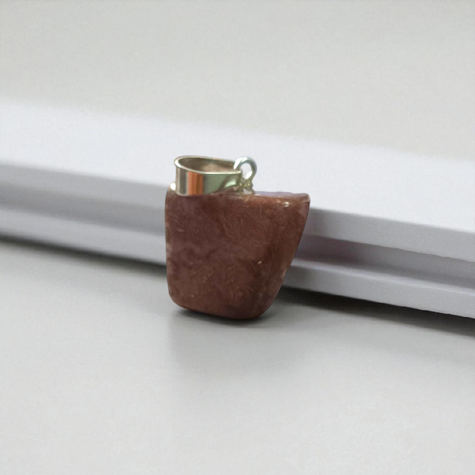 Almandine Garnet Pendant - Natural Deep Red Garnet Stone Set in a Unisex Silver Pendant for Healing and Daily Wear