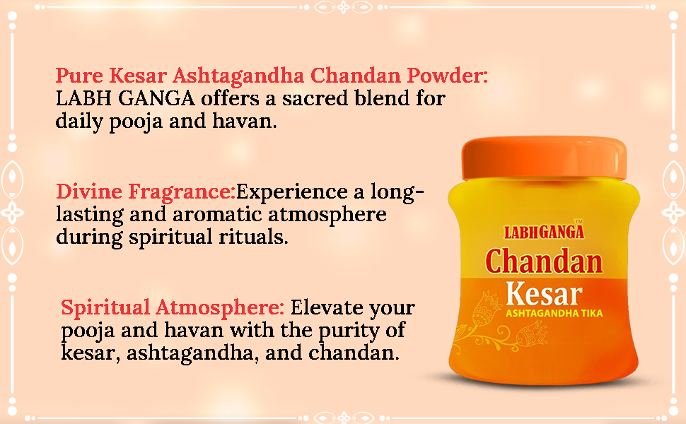 Ashtaganda Kesar Kumkum Set for Daily Puja and Vedic Rituals