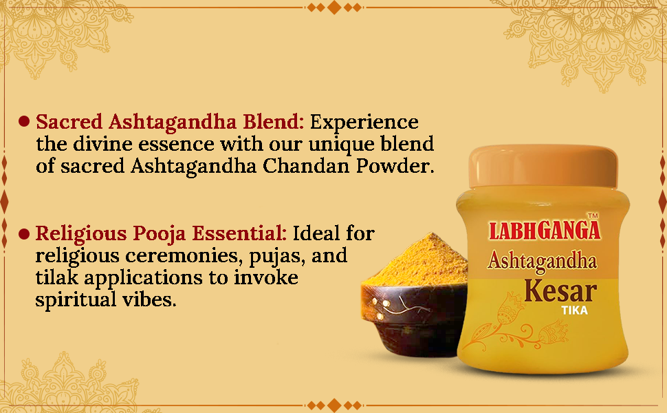 Ashtaganda Kesar Kumkum Set for Daily Puja and Vedic Rituals