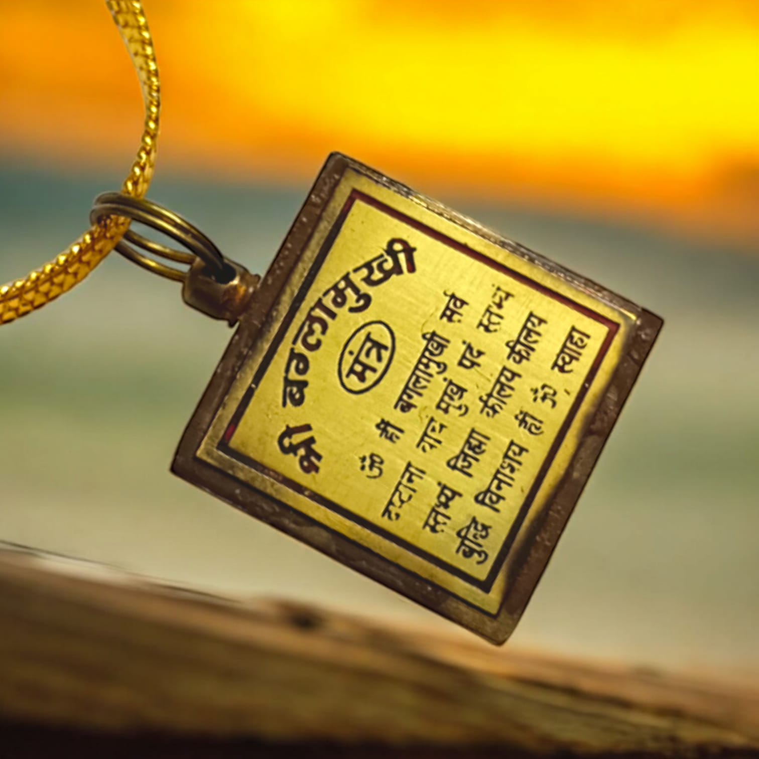 Baglamukhi Locket with Gold Chain, Maa Baglamukhi Protection, available at Timeshopee