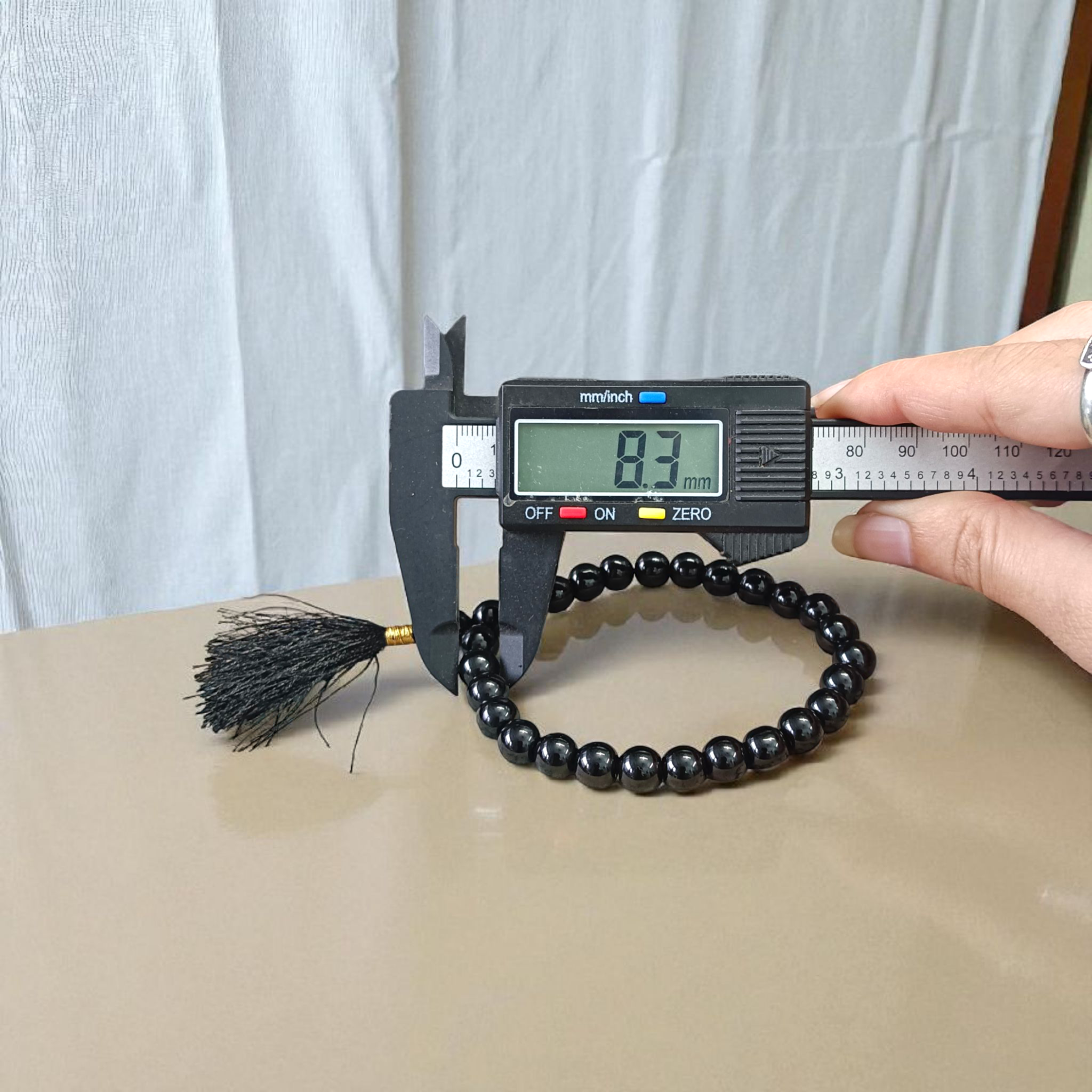 Black Agate Mala - Kala Hakik Mala | Lab Certified | Timeshopee