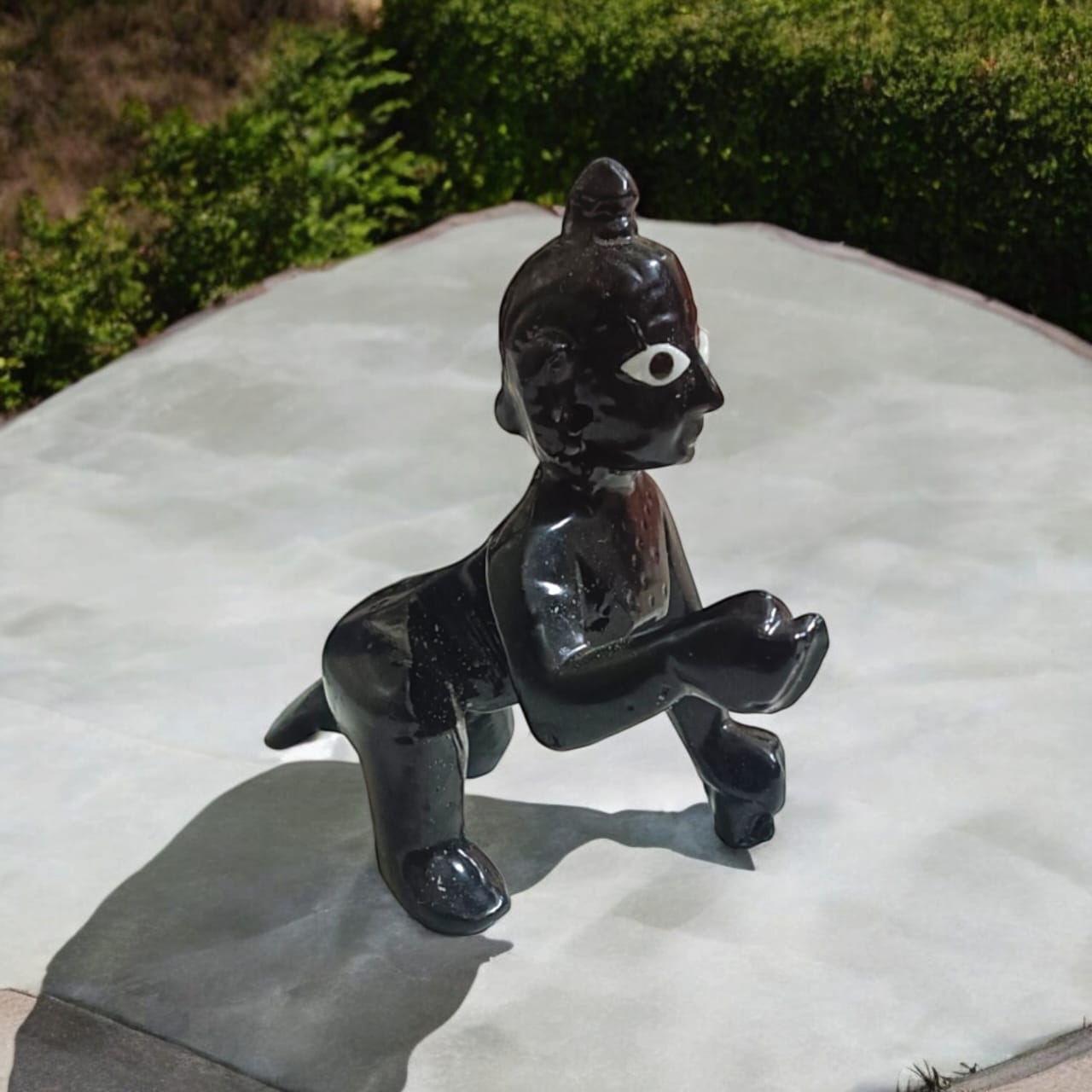 Black Laddu Gopa | Bal Gopal In Black Color Small Size | 1 No. | Timeshopee