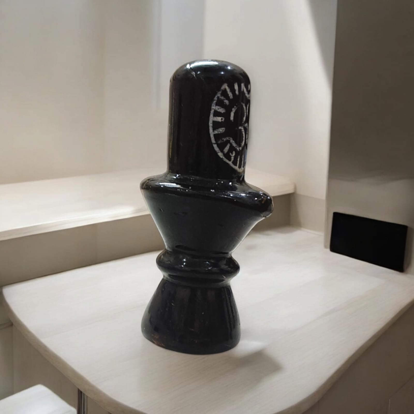 Black Marble Stone Shivling For Pooja By Timeshopee