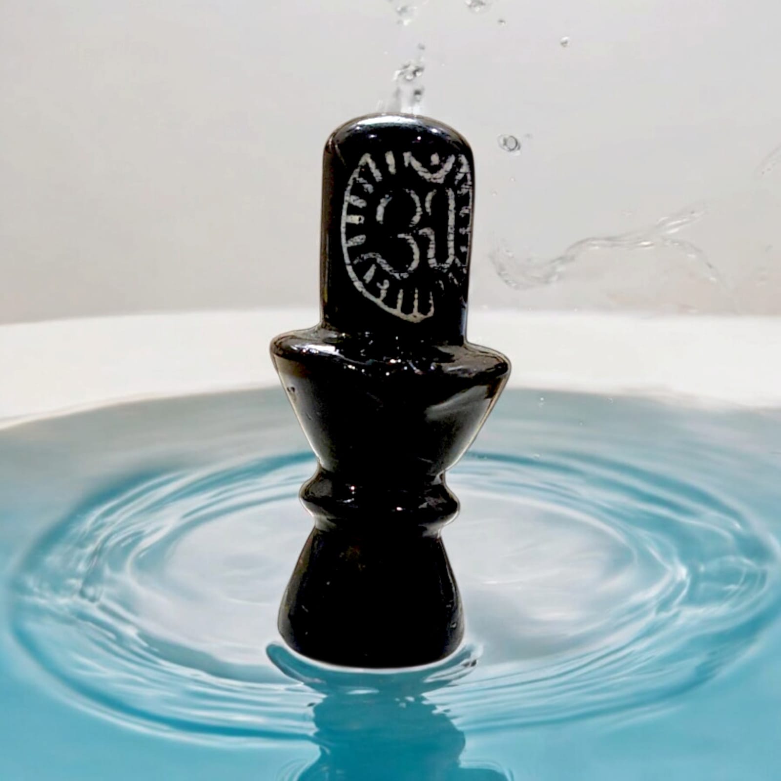Black Marble Stone Shivling For Pooja By Timeshopee