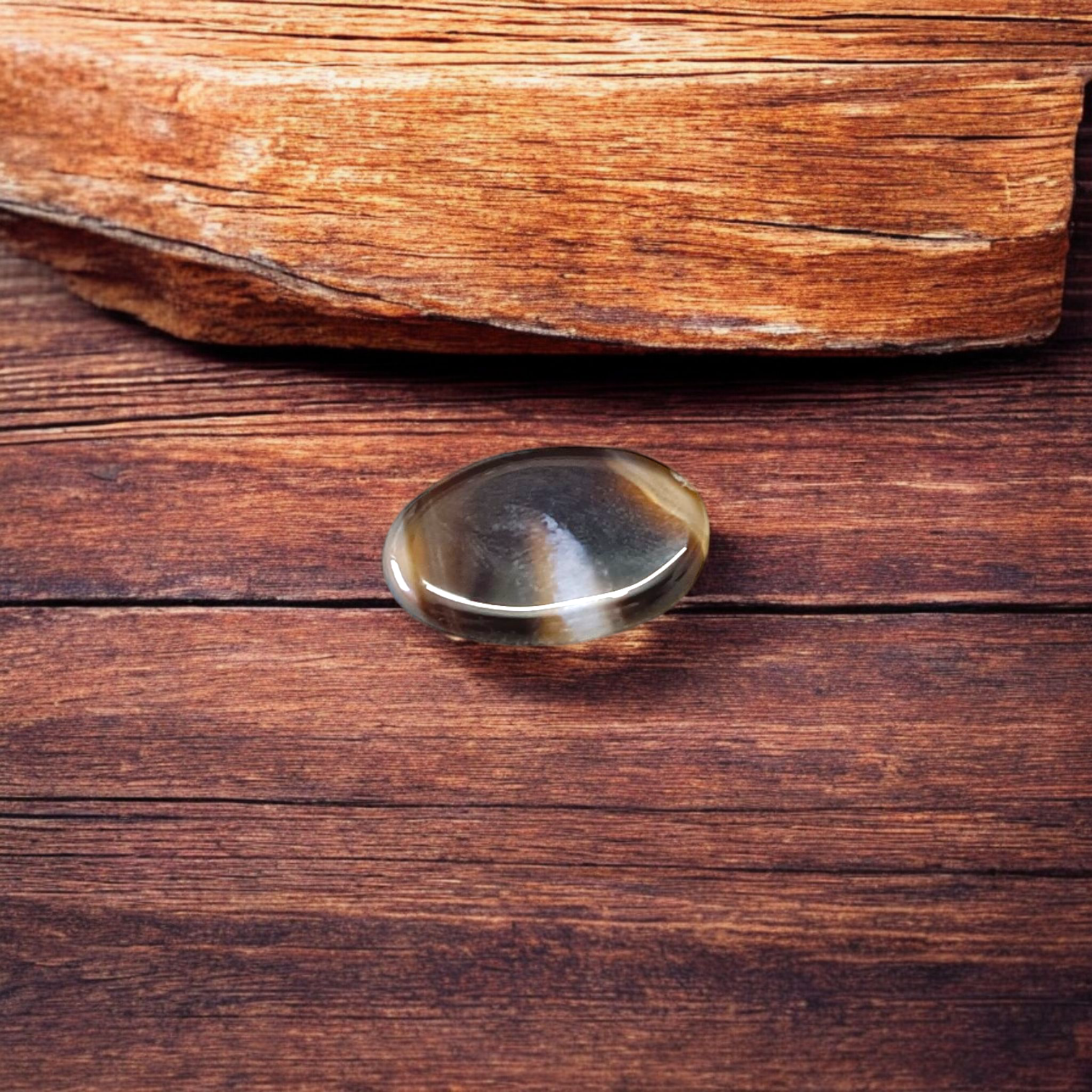 Black Sulemani Hakik Stone - Polished Natural Agate for Protection, Balance, and Spiritual Focus