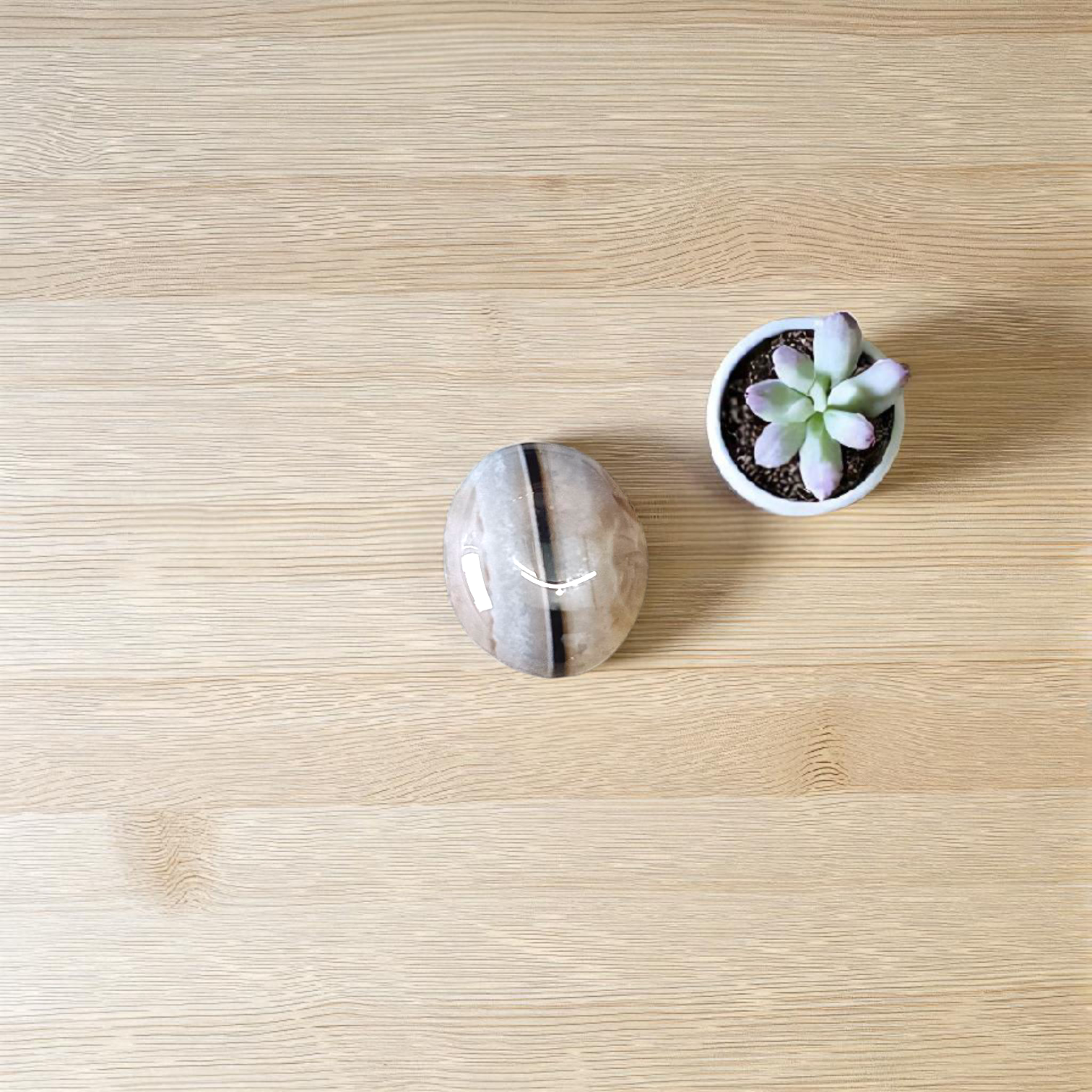 Black Sulemani Hakik Stone - Polished Natural Agate for Protection, Balance, and Spiritual Focus