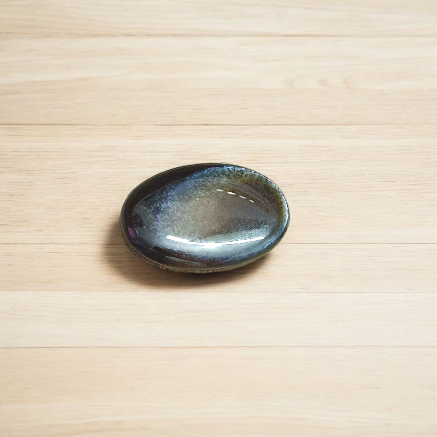 Black Sulemani Hakik Stone - Polished Natural Agate for Protection, Balance, and Spiritual Focus