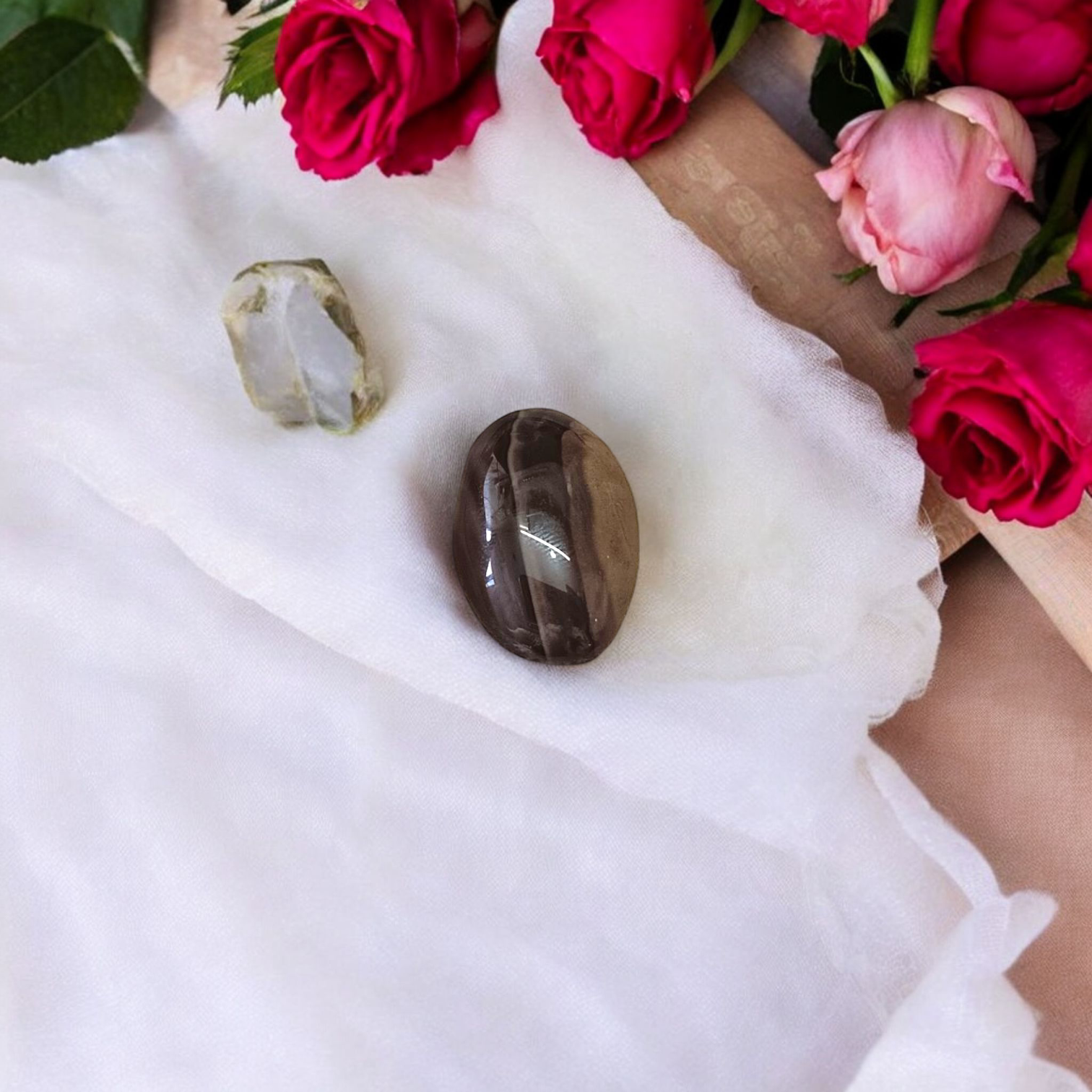 Black Sulemani Hakik Stone - Polished Natural Agate for Protection, Balance, and Spiritual Focus