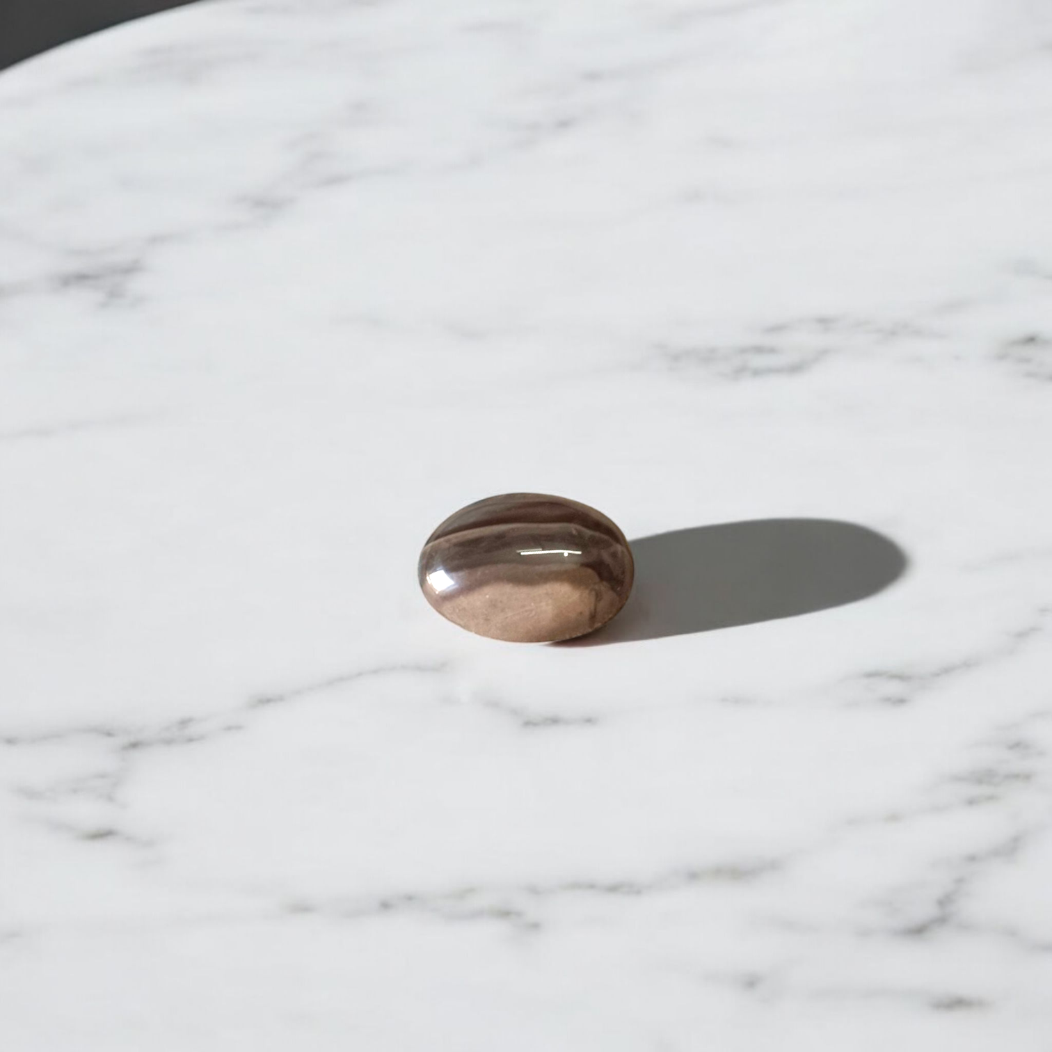 Black Sulemani Hakik Stone - Polished Natural Agate for Protection, Balance, and Spiritual Focus