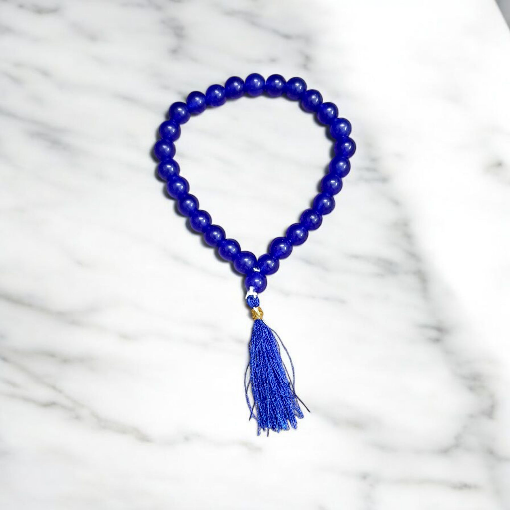 Blue Agate Mala | Neela Hakik Mala | For Rahu And Shani | Timeshopee