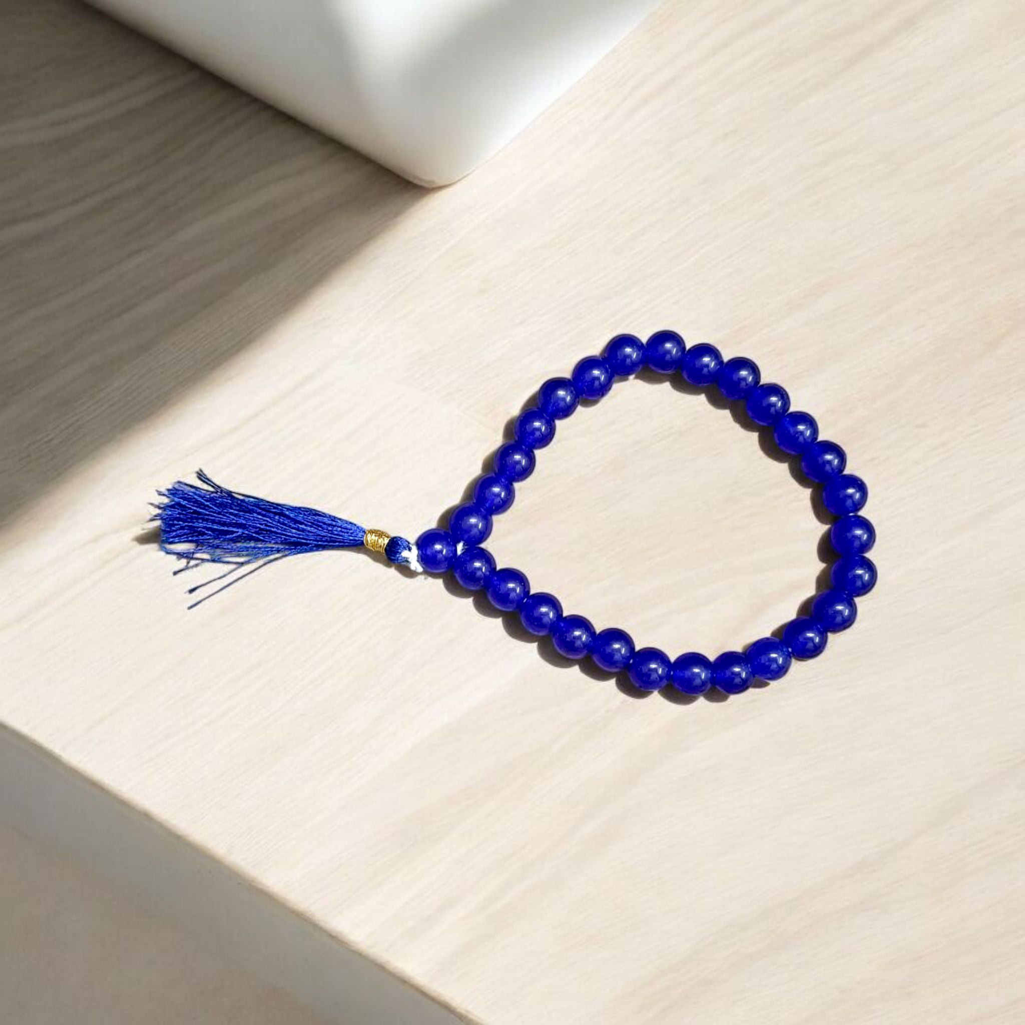 Blue Agate Mala | Neela Hakik Mala | For Rahu And Shani | Timeshopee