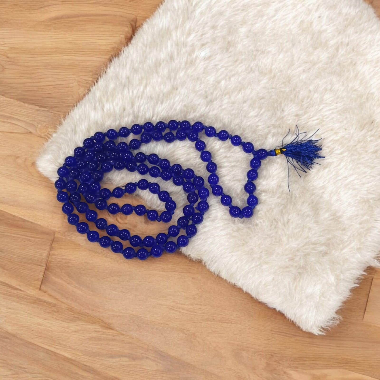 Blue Agate Mala | Neela Hakik Mala | For Rahu And Shani | Timeshopee