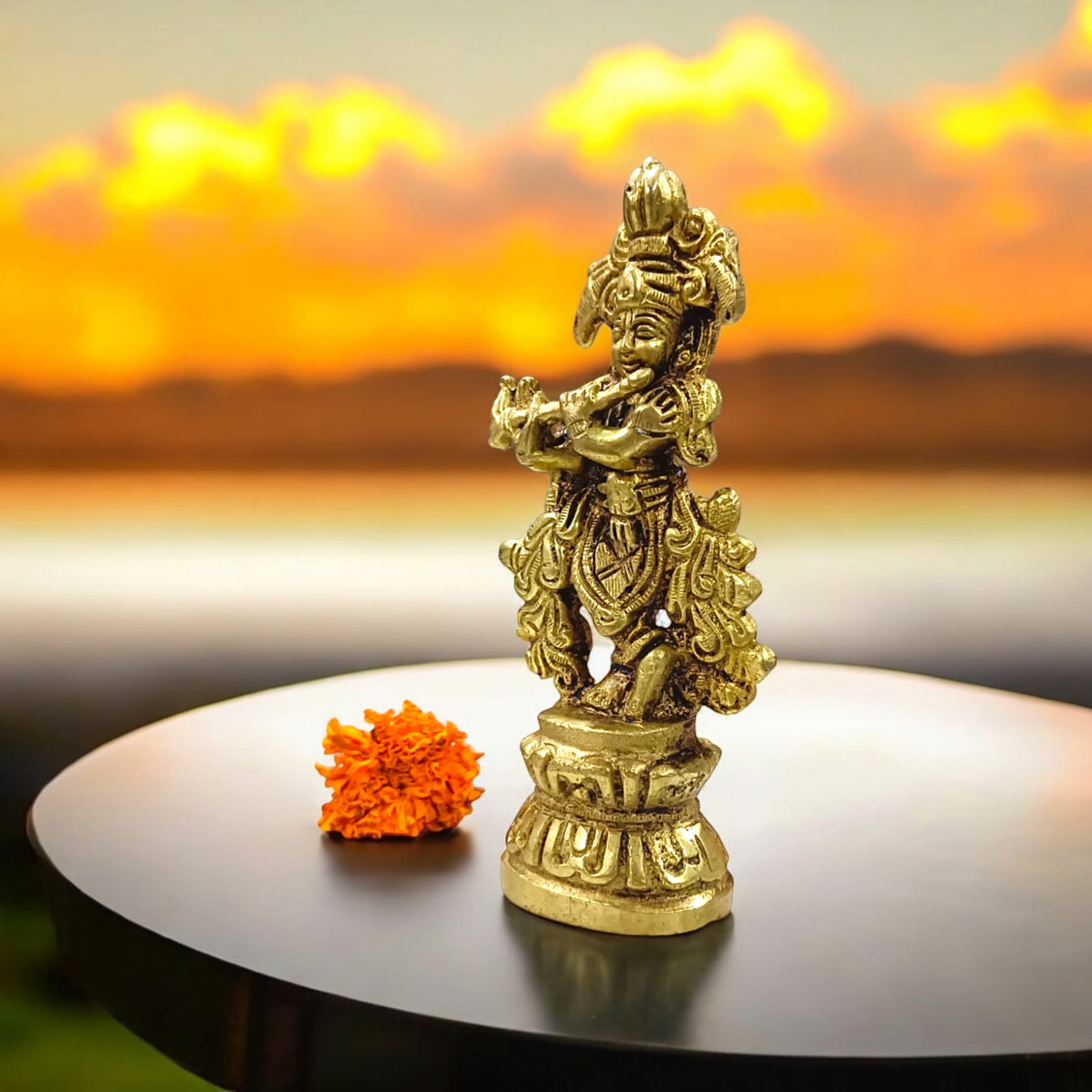 Brass Krishna Ji | Krishna Idol | Timeshopee