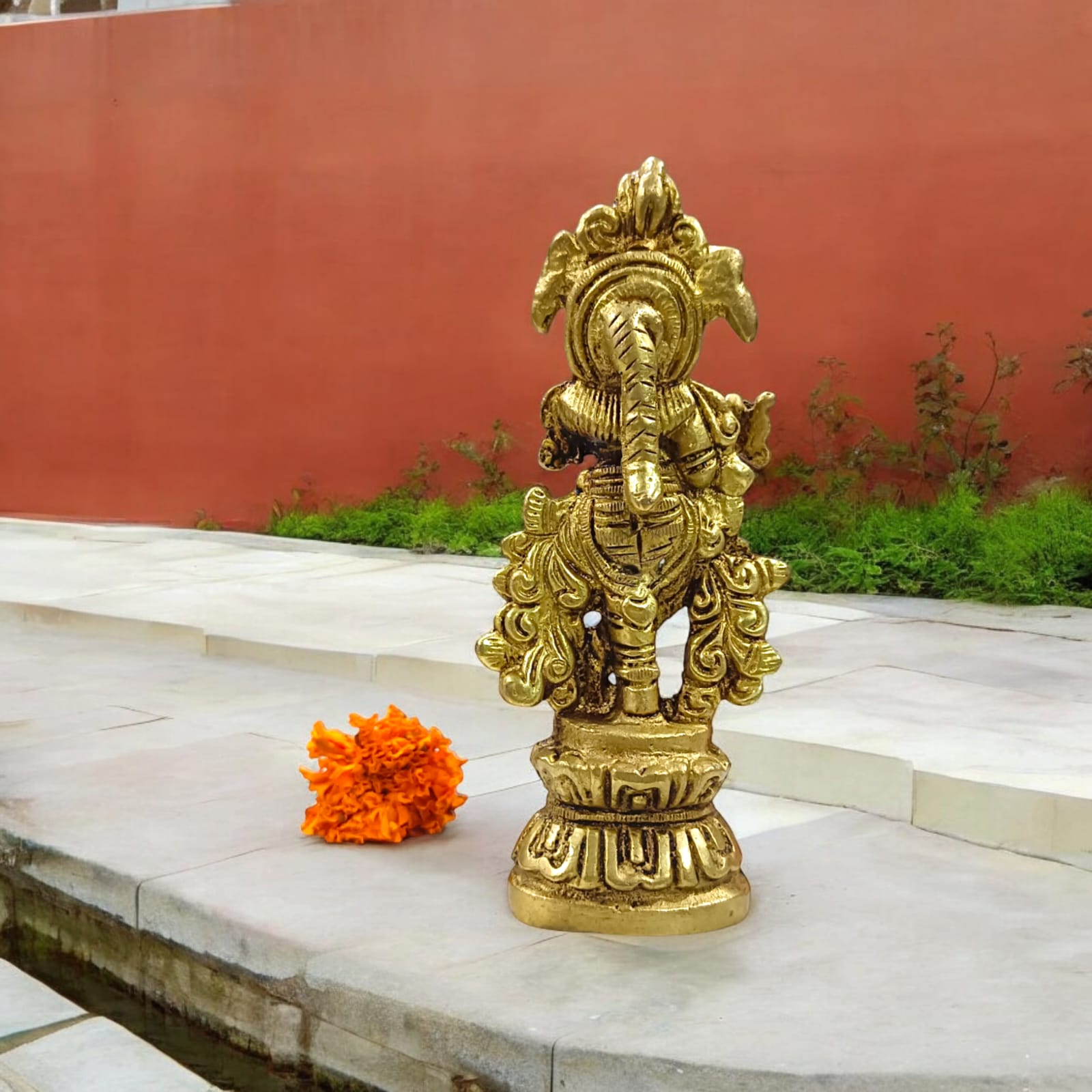 Brass Krishna Ji | Krishna Idol | Timeshopee