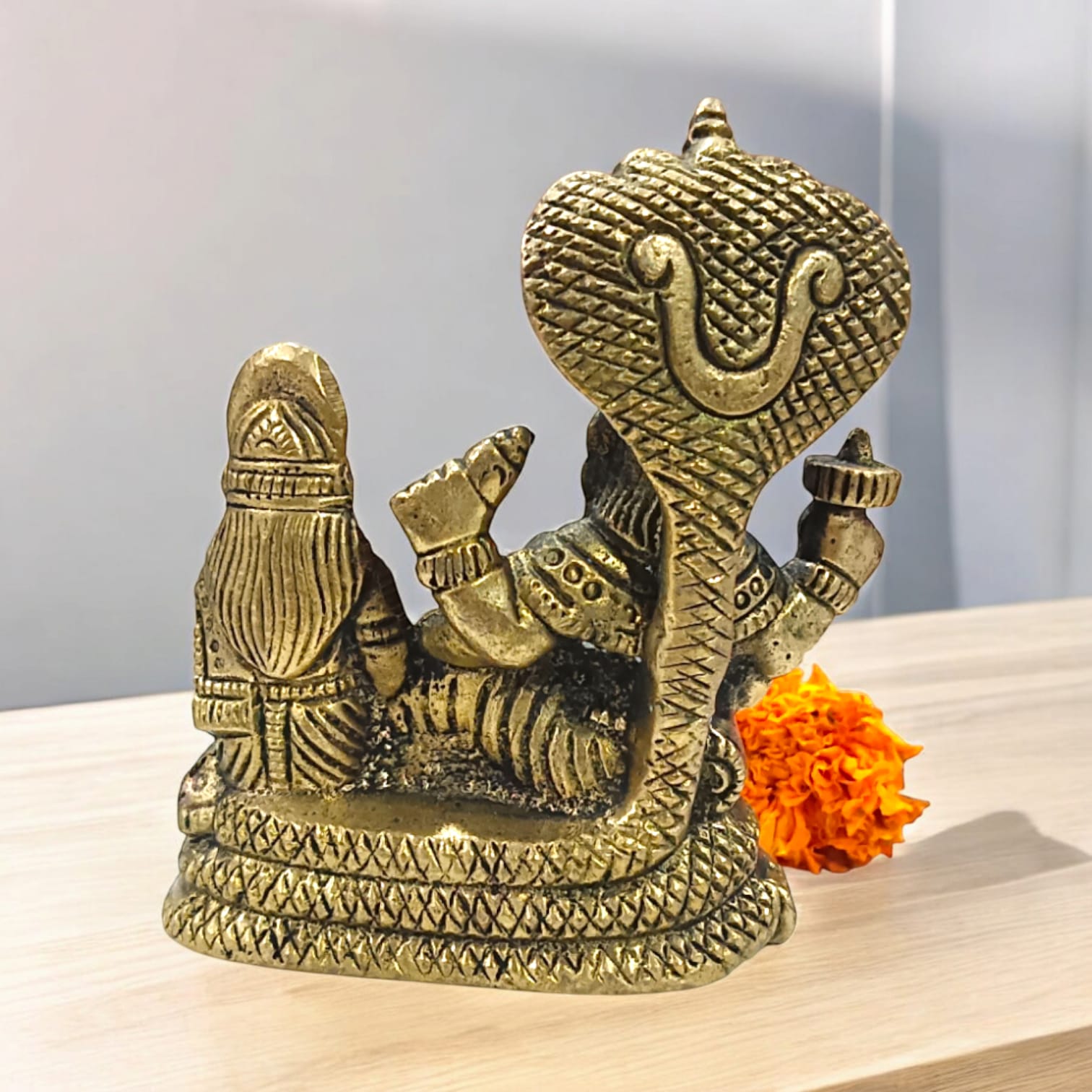 Brass Laxmi Narayan | Vishnu Ji Brass Idol | Timeshopee