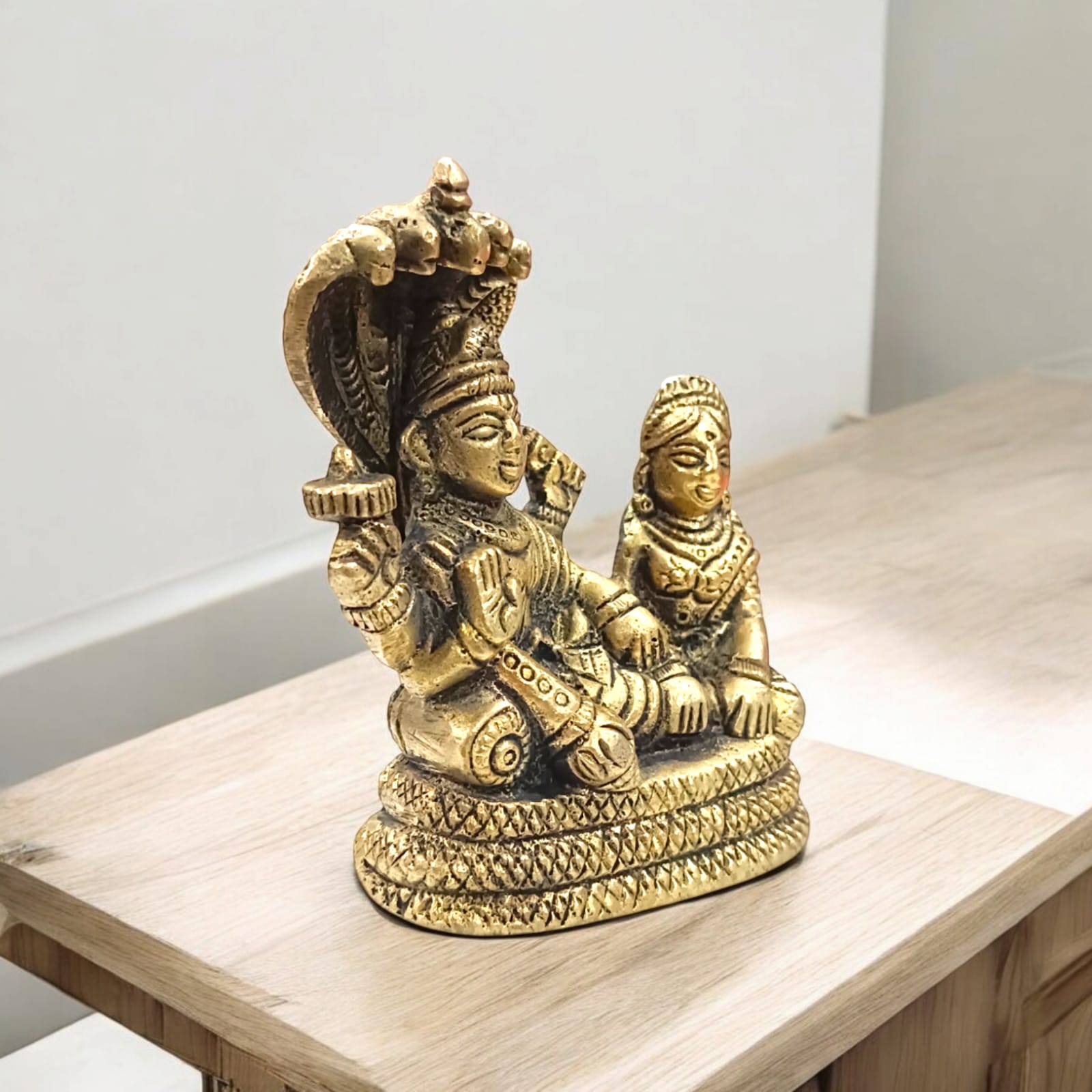 Brass Laxmi Narayan | Vishnu Ji Brass Idol | Timeshopee