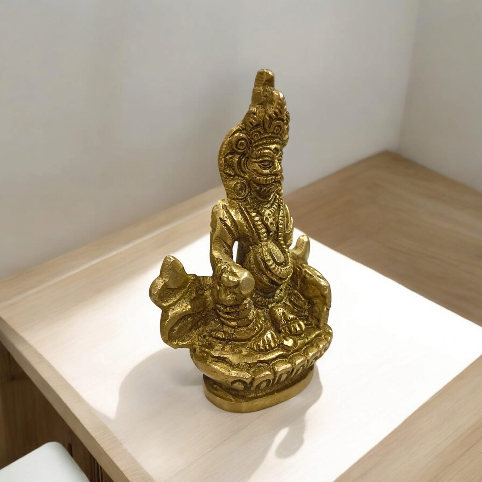 Brass Lord Kubera Statue - Available in 4-inch and 3-inch sizes by Timeshopee-Online Religious Store