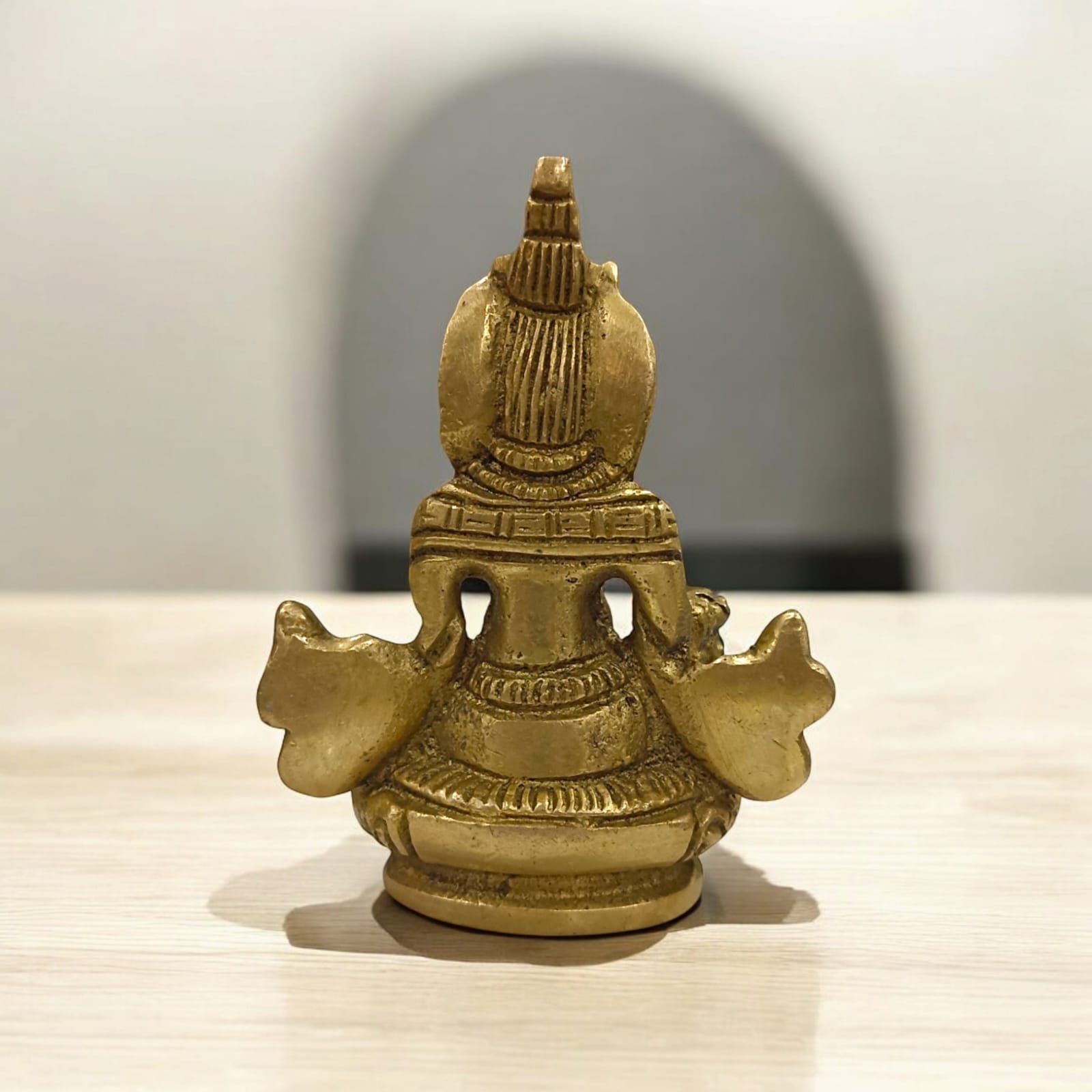 Brass Lord Kubera Statue - Available in 4-inch and 3-inch sizes by Timeshopee-Online Religious Store