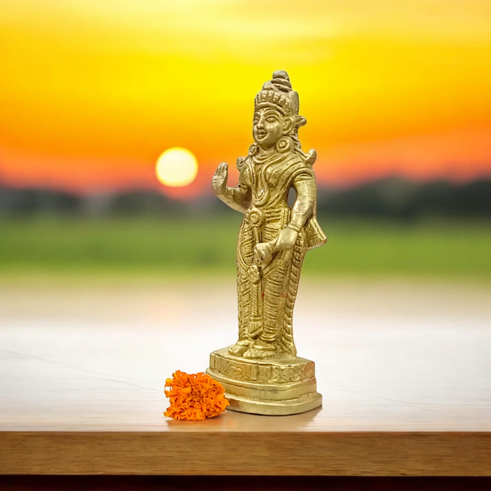 Brass Mata Lakshmi Idol | Lakshmi Mata in Brass | Timeshopee