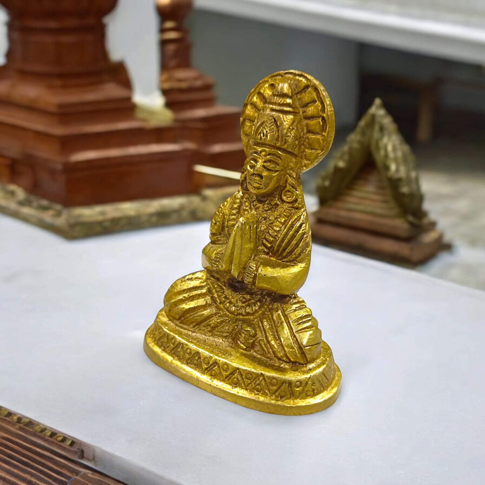 Brass Mata Parvati Murti, intricately designed Maa Parvati idol, available for home altars and gifting at Timeshopee.