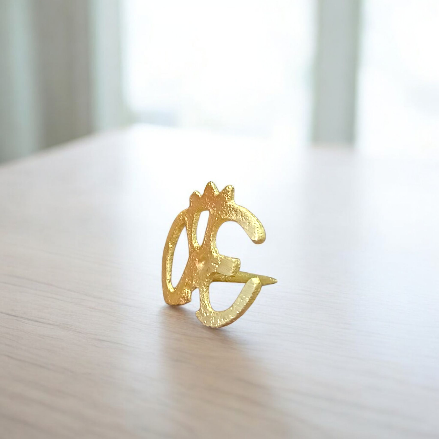 Brass Om Tilak Stamp for Forehead – Traditional Hindu Tilak Tool for Rituals, Puja, and Meditation