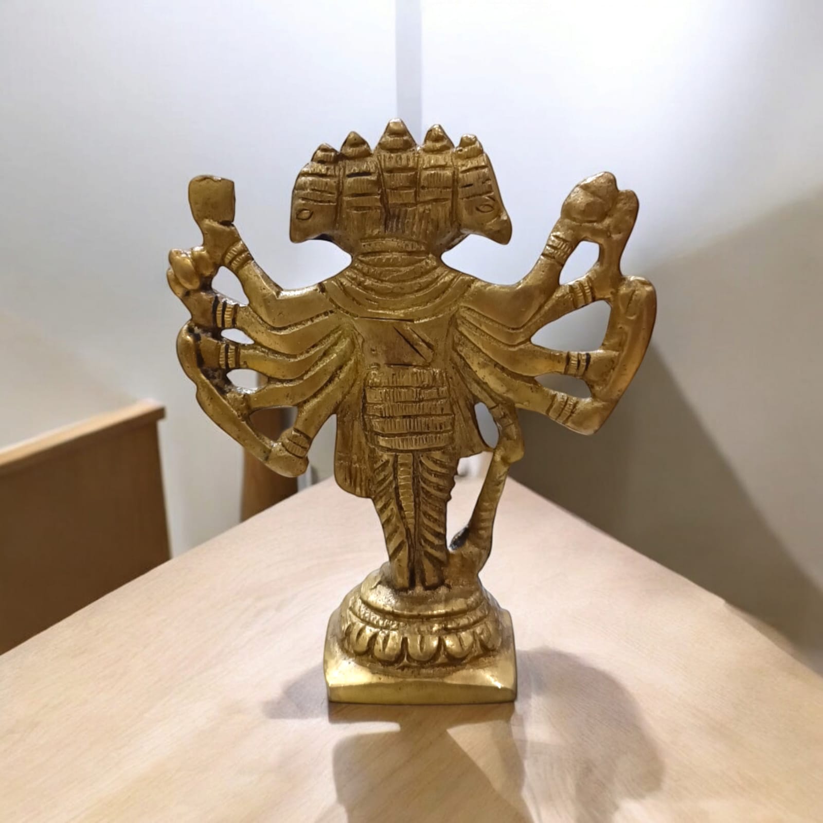 Brass Panchmukhi Hanuman Ji Murti | Bajrang Bali Statue | Timeshopee