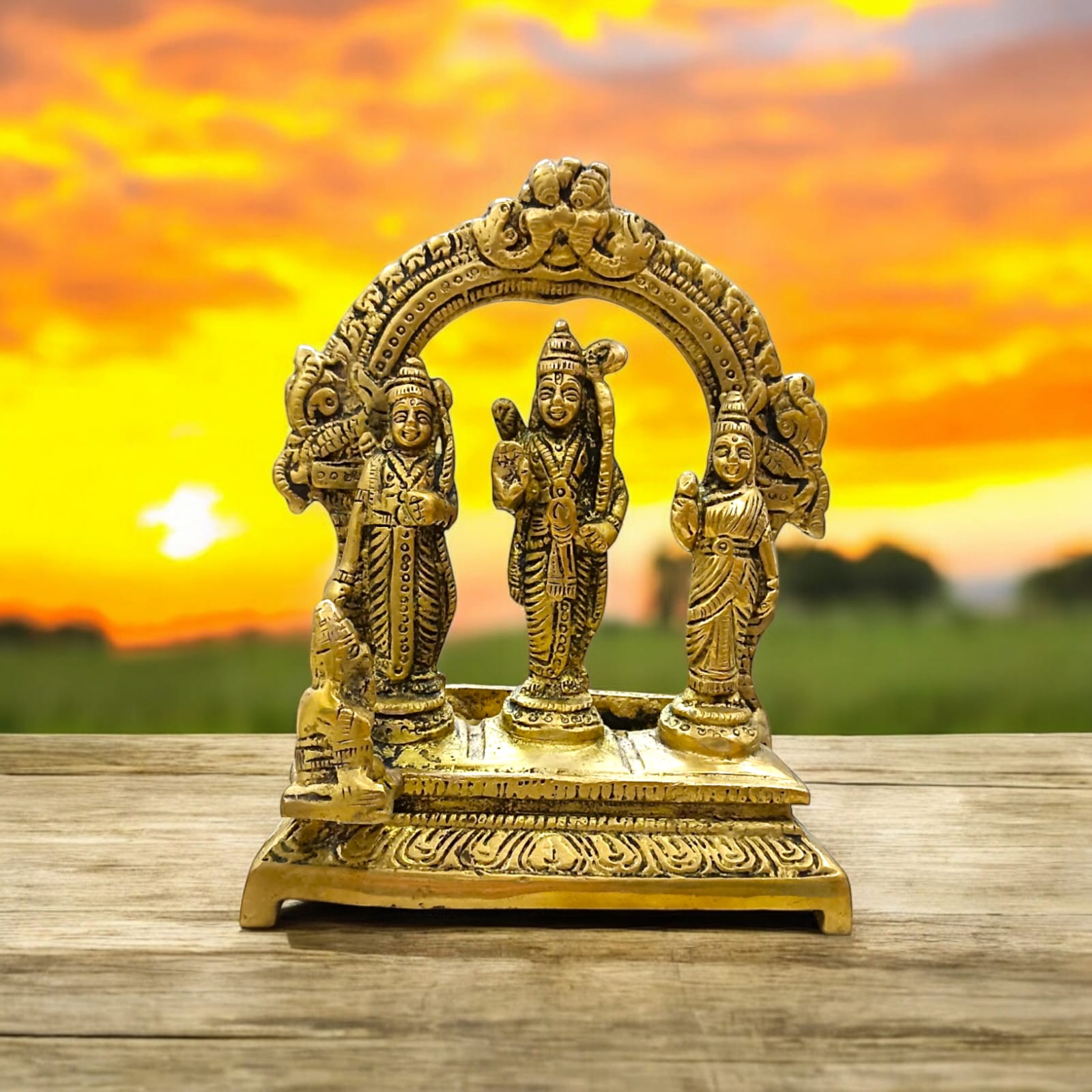 Brass Ram Darbar Murti | Ram Ji In Brass Idol | Timeshopee