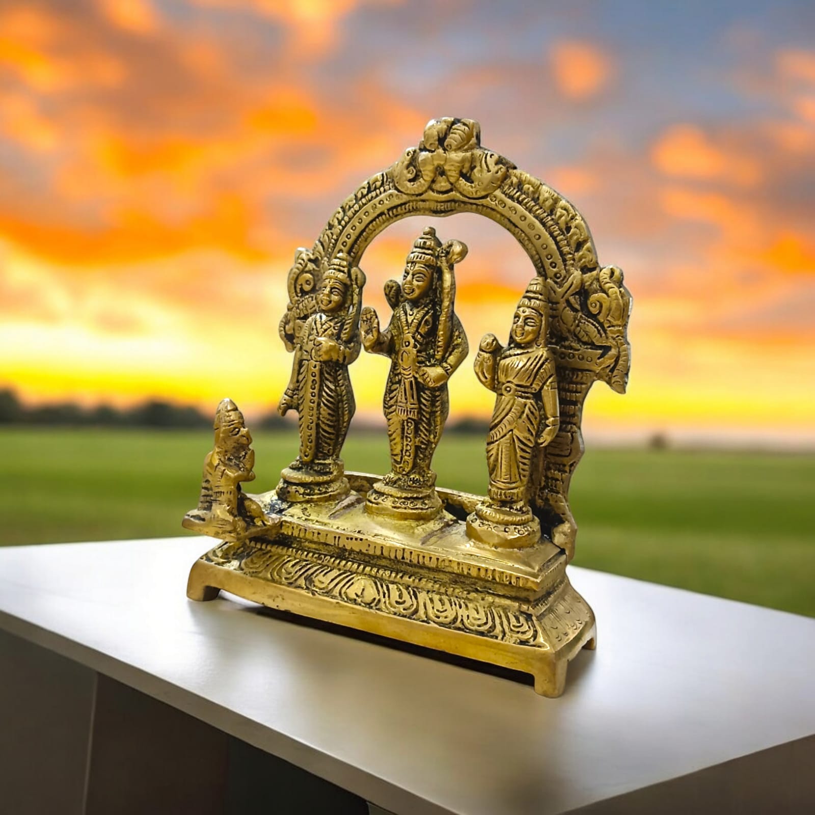 Brass Ram Darbar Murti | Ram Ji In Brass Idol | Timeshopee