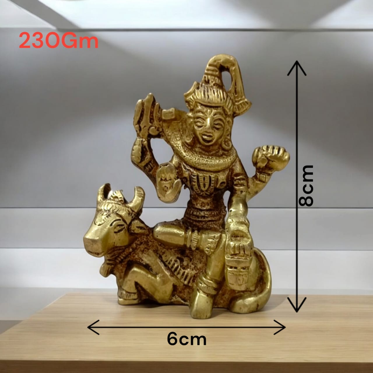 Brass Shiv Ji with Nandi | Brass Shiv Idol | Timeshopee