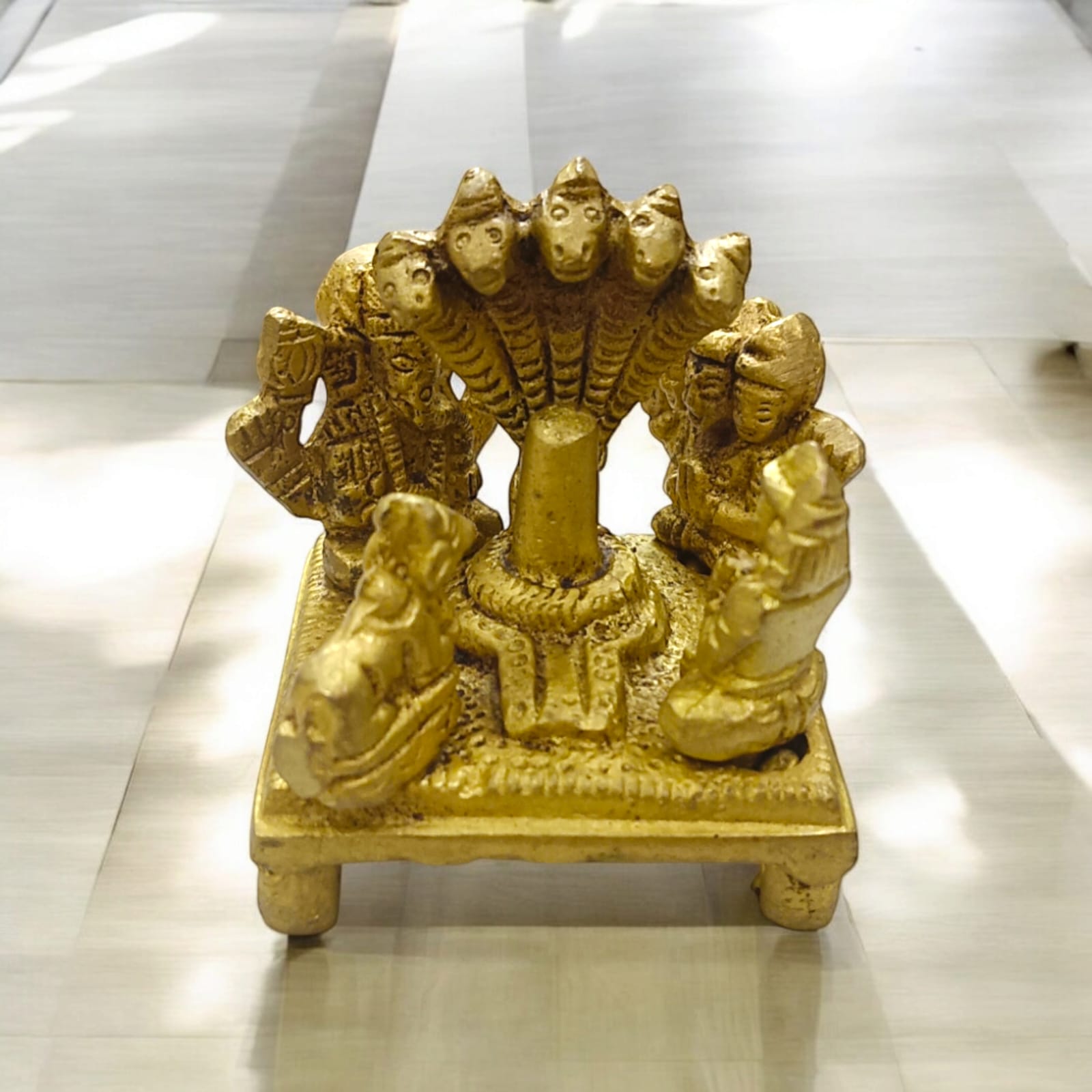 Brass Shiv Parivar for Jal Abhishek | Shivling Statue for Home | Timeshopee