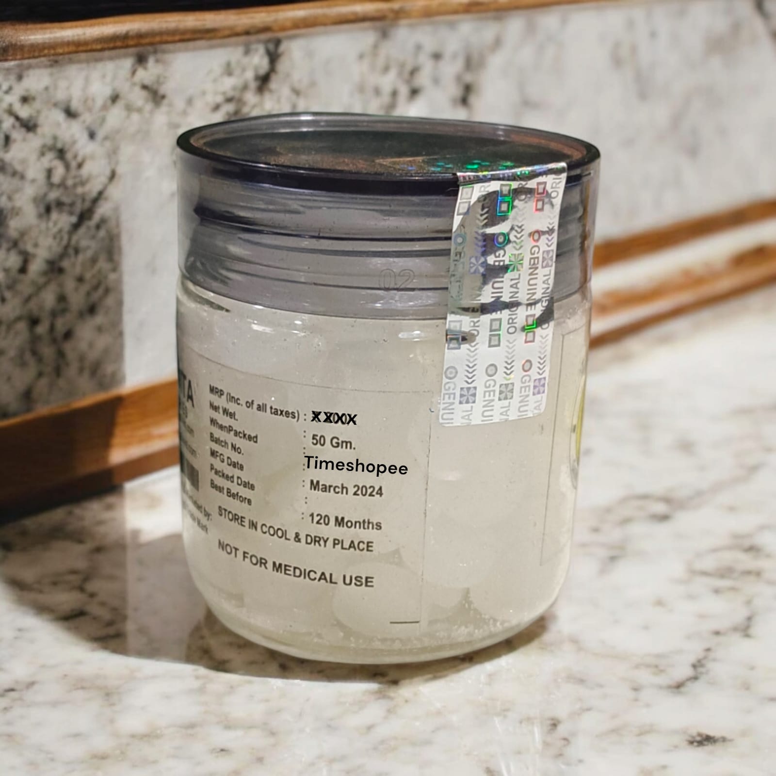 Camphor Tablets 50 GM Box for Puja and Air Purification by Timeshopee