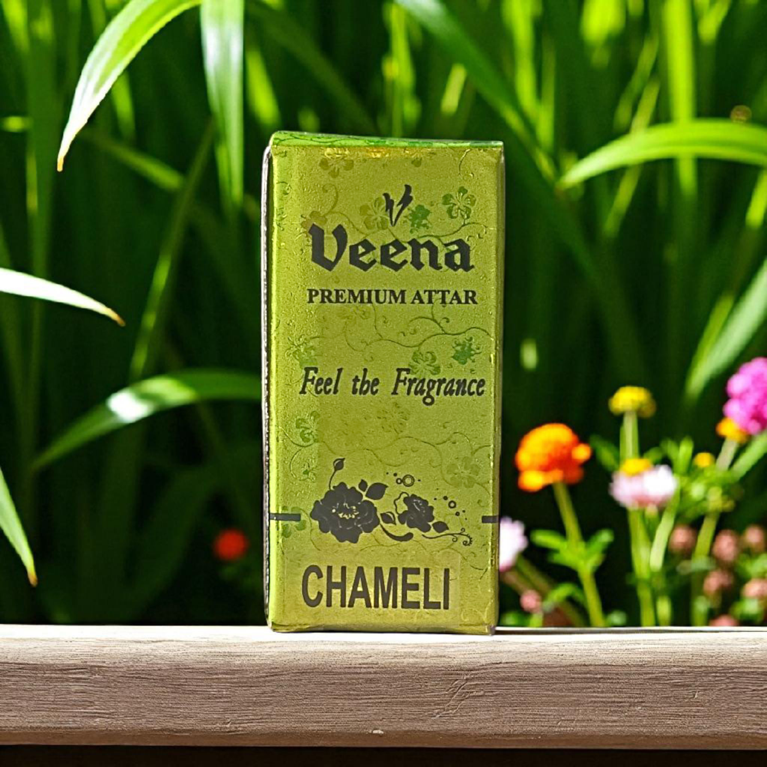 Chameli Attar 2ML by Veena, premium alcohol-free perfume for worship by Timeshopee