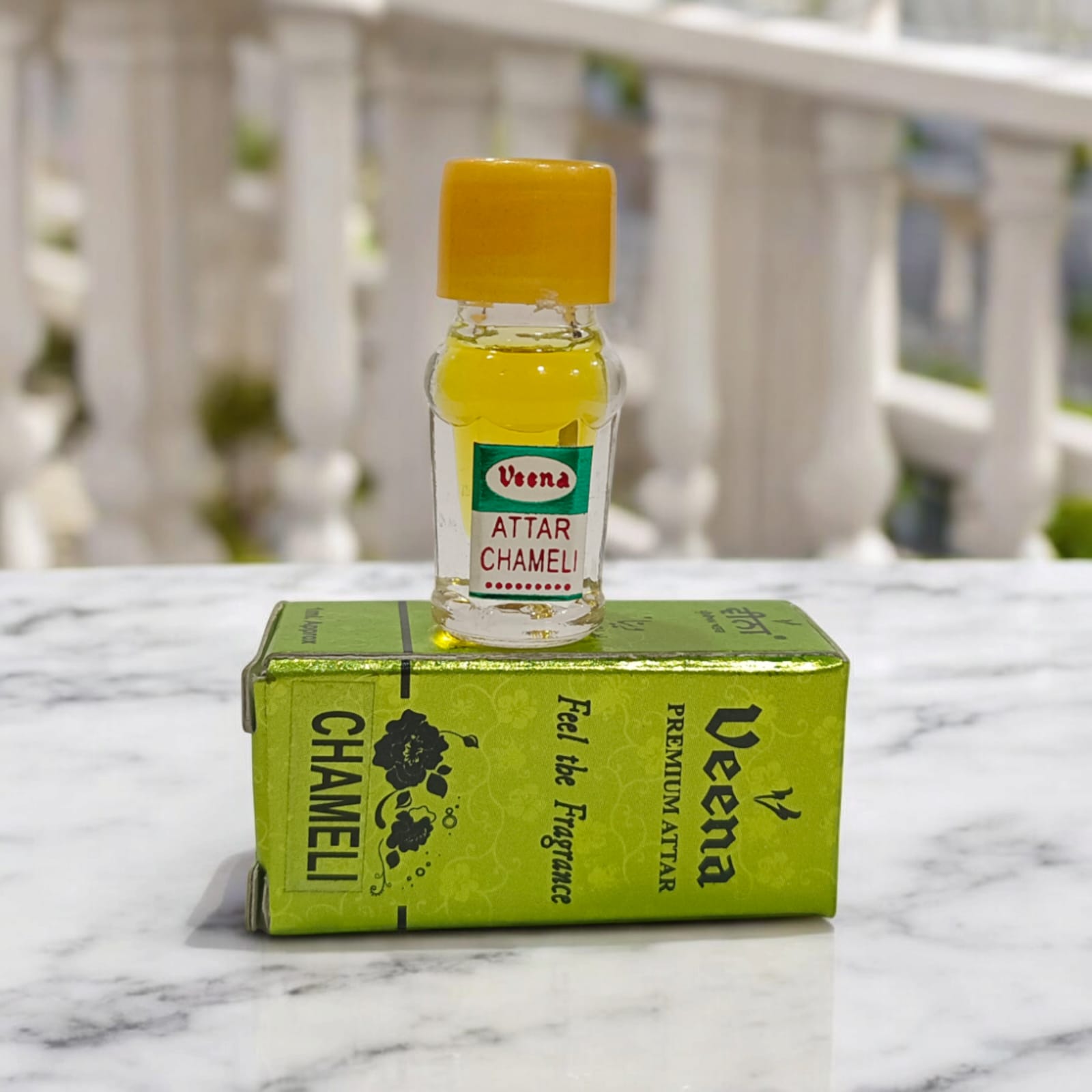 Chameli Attar 2ML by Veena, premium alcohol-free perfume for worship by Timeshopee