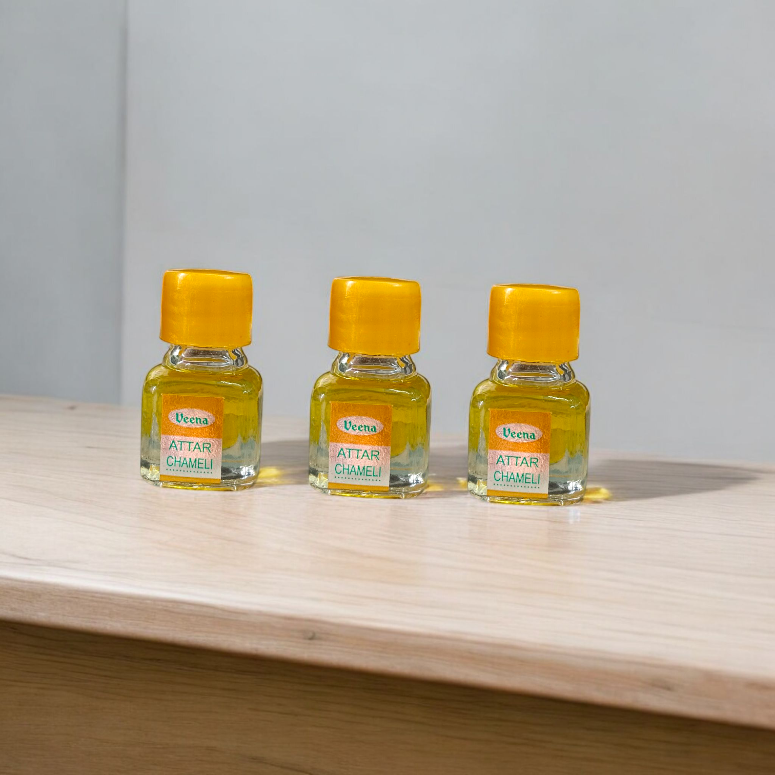 Chameli Attar 2ml by Veena - Premium alcohol-free perfume ideal for worship and daily use, available at Timeshopee