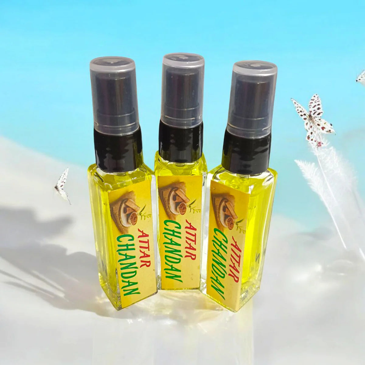 Chandan Spray Attar | 25ML | Best Spray Itra | Natural Fragrance | 0% Alcohol With Floral Fragrance | Sandalwood Itra Best for Shiv Ji | Timeshopee