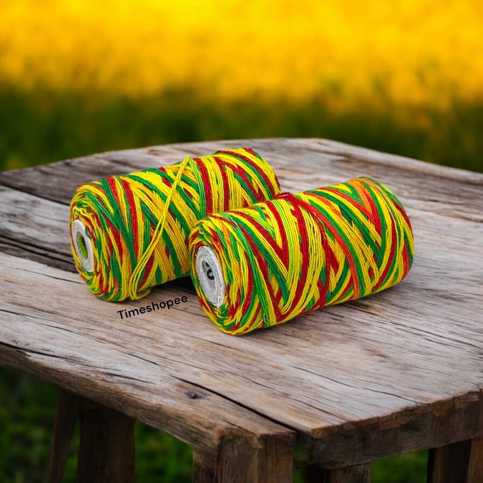 Colorful sacred pooja moli thread used for religious rituals and ceremonies.