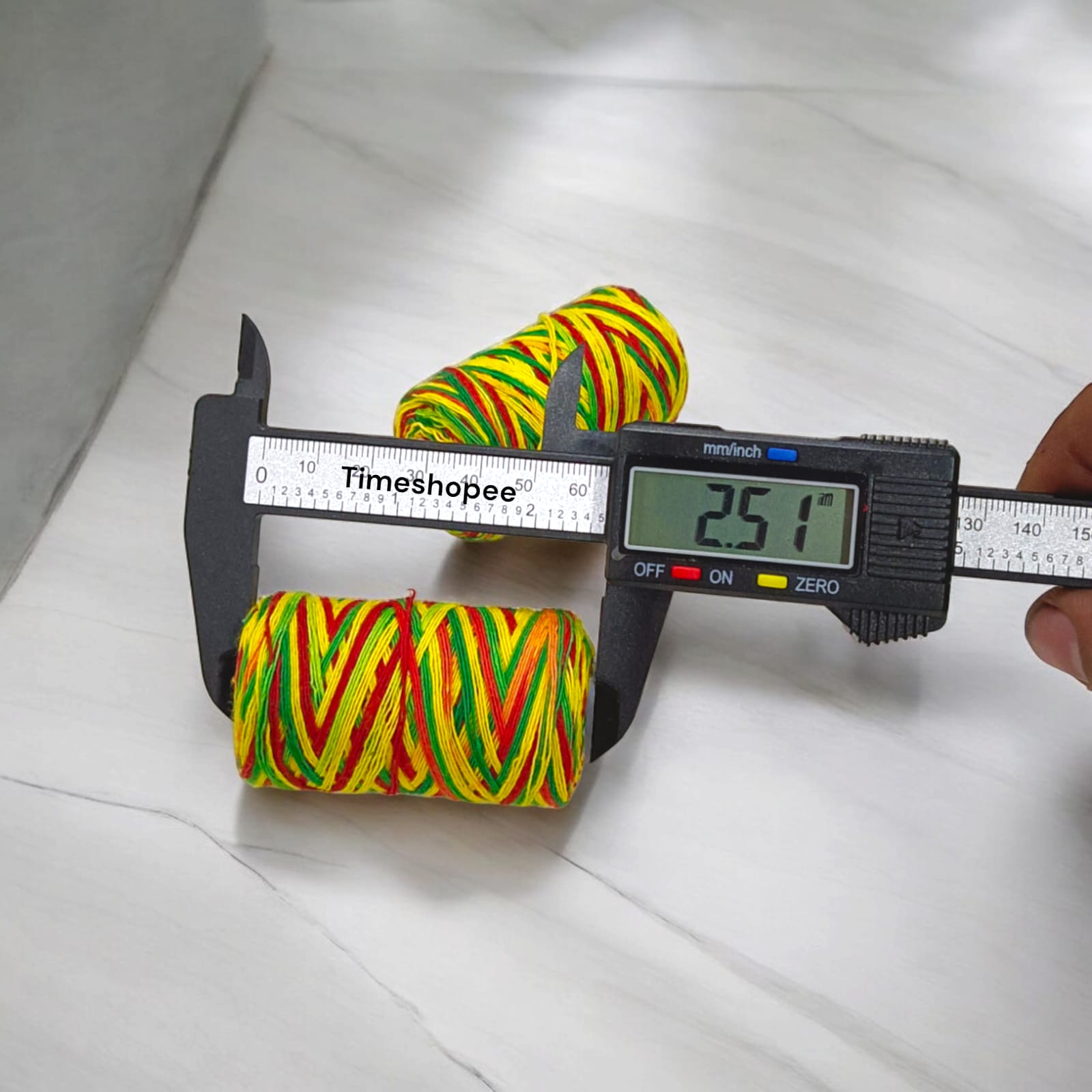 Colorful sacred pooja moli thread used for religious rituals and ceremonies.