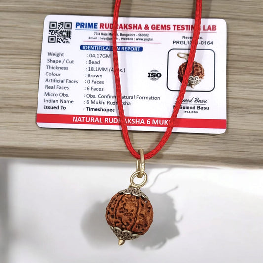 Combo Of 4 Mukhi With 6 Mukhi Rudraksha | Lab Certified | Timeshopee