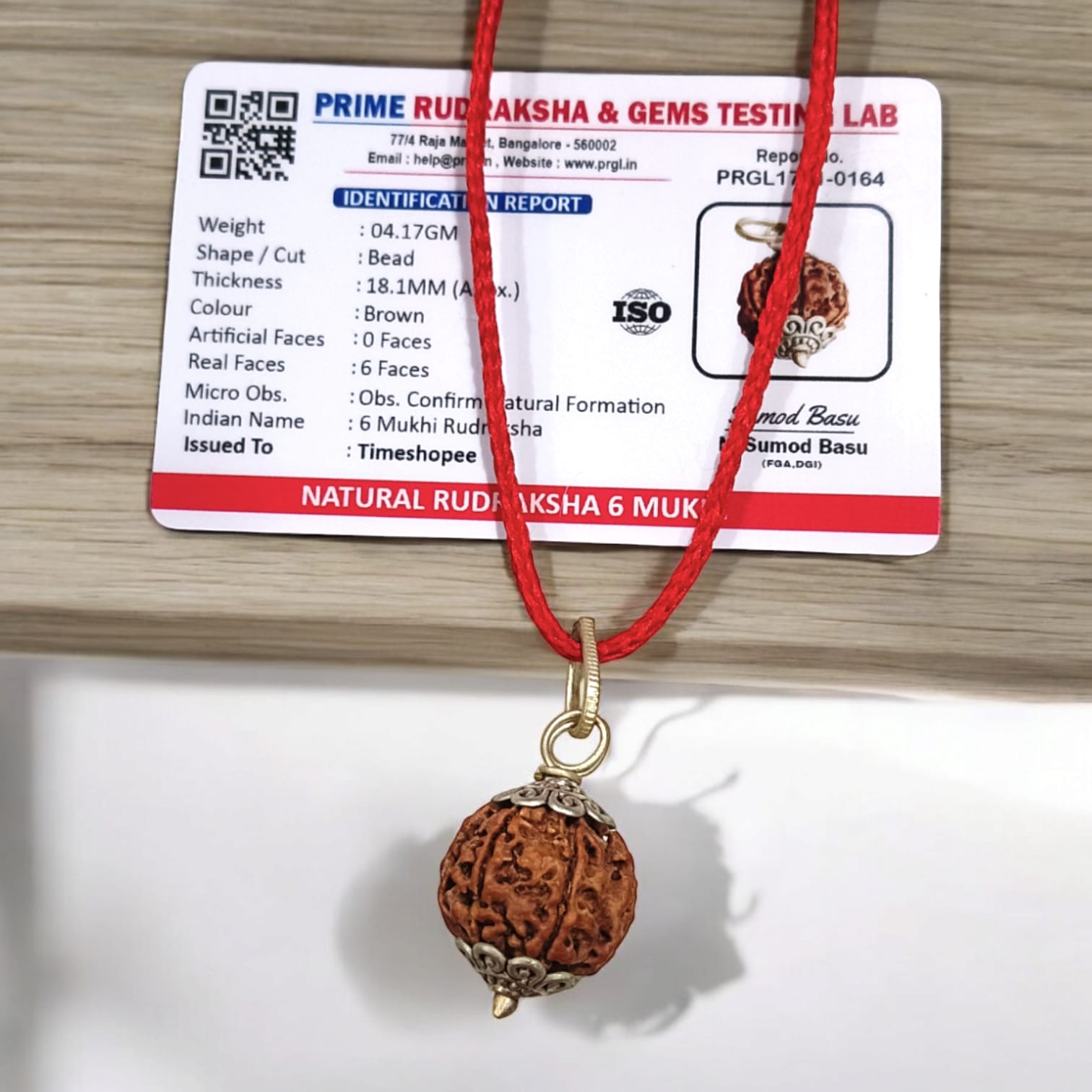 Combo Of 4 Mukhi With 6 Mukhi Rudraksha | Lab Certified | Timeshopee