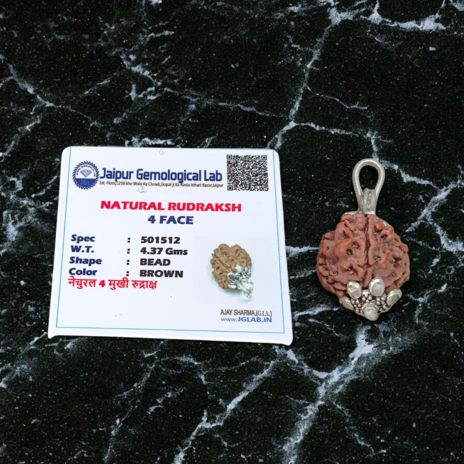 Combo Of 4 Mukhi With 6 Mukhi Rudraksha | Lab Certified | Timeshopee