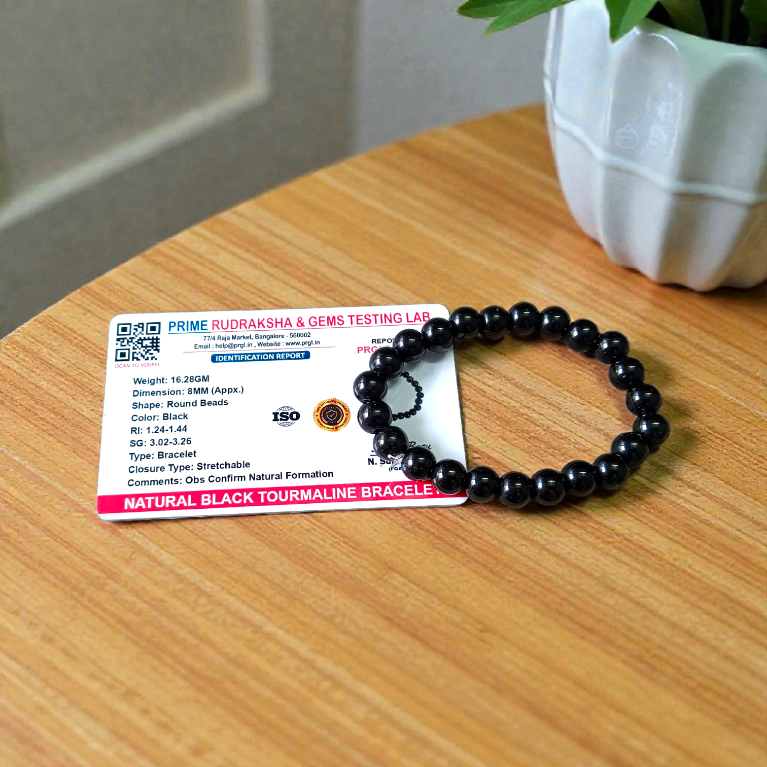 Combo of Golden Pyrite and Black Obsidian Bracelet with 8MM lab-certified beads, stretchable design for spiritual growth and protection
