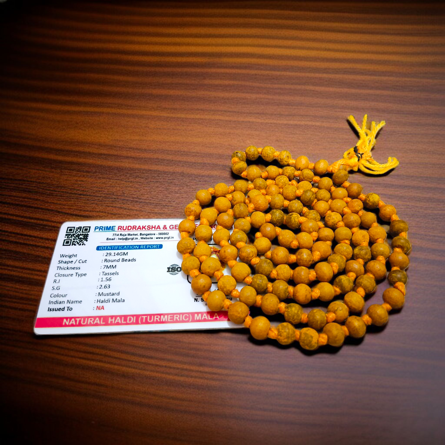 Combo of Kamal Gutta and Haldi Mala with 108+1 beads for meditation and spiritual use