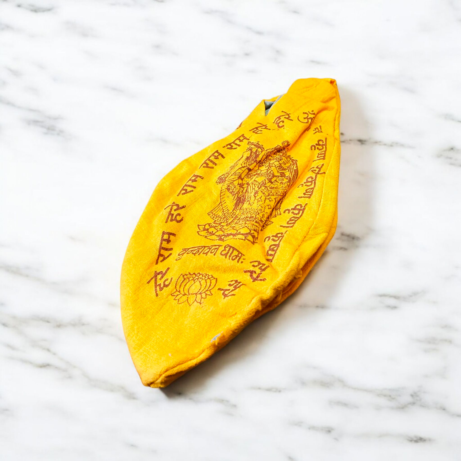 Combo of Lab Certified 5 Mukhi Rudraksha Mala, Red Pooja Aasan, and Gomukhi Bag for Meditation and Japa