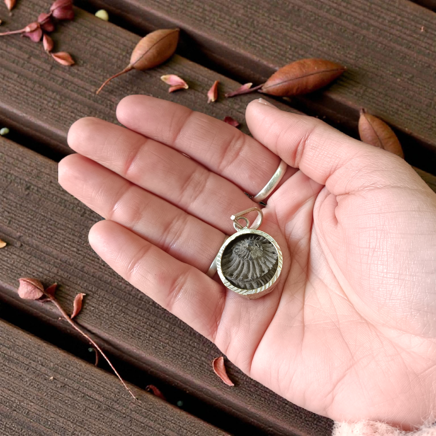 Combo of Laxmi Narayan Shaligram and wearable Shaligram Pendant – lab-certified, ideal for puja, rituals, and spiritual protection