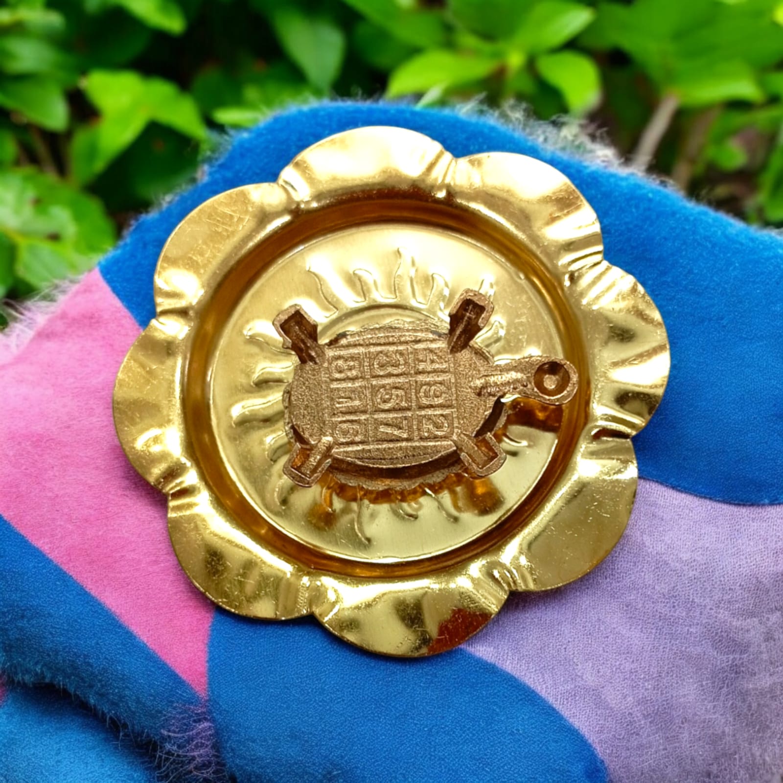 Copper Kachua Yantra With Plate | Wish Fulfilment Kachua | Feng Shui Tortoise | Timeshopee